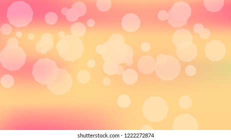Pink peach gradient background. Light blurry gradient pattern.  Elegant peach colors. Soft colors. Blurred pink, peach bokeh background. Sunrise sky landscape. Colorful blurry gradient holography.