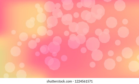 Pink peach gradient background. Light blurry gradient pattern.  Elegant peach colors. Soft colors. Blurred pink, peach bokeh background. Sunrise sky landscape. Colorful blurry gradient holography.