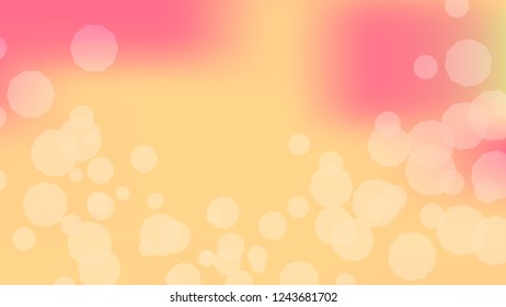 Pink peach gradient background. Light blurry gradient pattern.  Elegant peach colors. Soft colors. Blurred pink, peach bokeh background. Sunrise sky landscape. Colorful blurry gradient holography.
