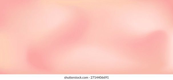 Fondo degradado de malla de melocotón rosa, bolso desnudo suave minimalista con brillo nacarado, fondo de escenario para presentación.