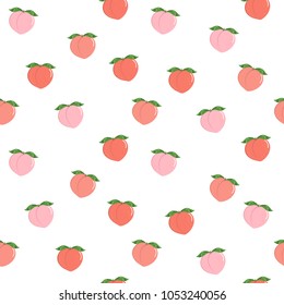 pink peach seamless pattern