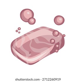 Ilustração de vetor de sabão de mármore pérola rosa