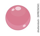 Pink Pearl vector illustration flat logo icon