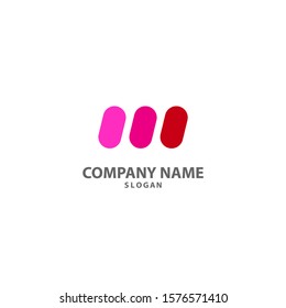 pink pelete Logo vector ilustration
