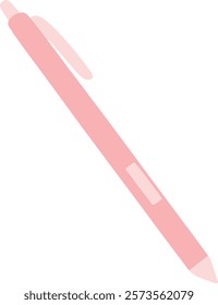 a pink pen on a transparent background