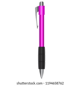Pink Pen Vector Graphic