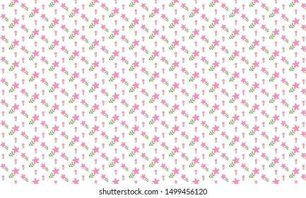 Pink Perennial Flax Flower Pattern Background