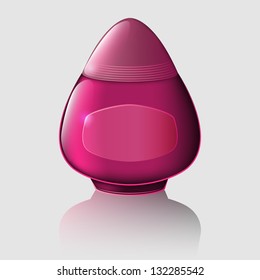 Pink perfume bottle - vector illustration