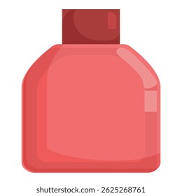 Pink perfume bottle vector illustration with elegant and simple design, perfect for beauty, fashion, and fragrance product packaging