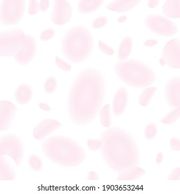 Pink petals dancing in the wind, fluffy and fantastic background illustration