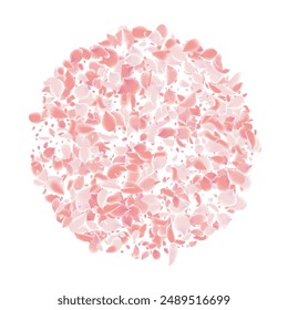 pink petals Enchanting vector background with delicate  swirling against transparency. Evoking nature's beauty, captivates with vibrant colors, perfect for banners celebrating spring's allure and love