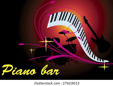 Pink piano bar