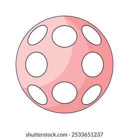 A pink Pickleball ball icon