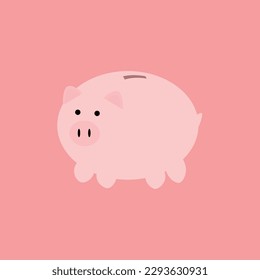pink piggy bank on pink background, savings, investment, future
