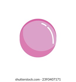 Píldora rosa sobre fondo blanco