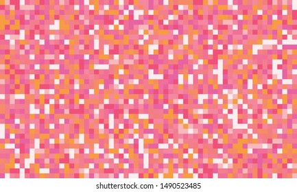 Pink pixel background. Flat color blocks