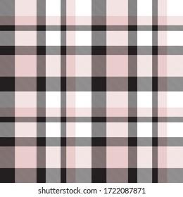 Pink Plaid, checkered, tartan seamless pattern suitable for fashion textiles and graphics