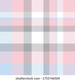Pink Plaid, checkered, tartan seamless pattern suitable for fashion textiles and graphics