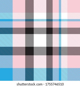 Pink Plaid, checkered, tartan seamless pattern suitable for fashion textiles and graphics