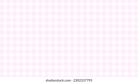 Pink plaid fabric texture as a background