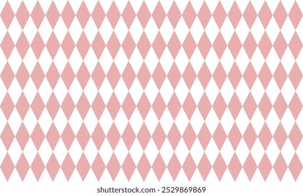 Pink plaid fabric texture, pink diamond checkerboard repeat pattern, replete image, design for fabric printing, rhombus, racing