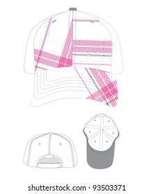 Pink plaid hat