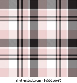 Pink Plaid Tartan Seamless Pattern for fashion textiles and graphics
