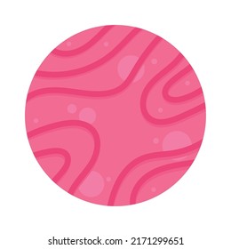 Pink Planet Space Outer Icon