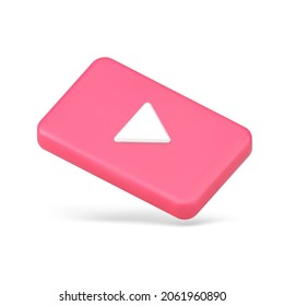 Premium Vector  Cute pink play now button vector illustration on