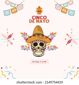 Pink Playful Cinco De Mayo Fiesta Announcement 2023 Design