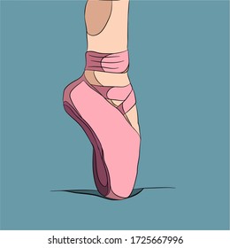 pink pointe shoes.  ballerina shoes.  dancers.  ballroom dancing.