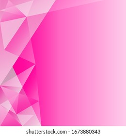 pink poligon gradient transparent triangles abstract background  vector 