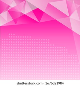 pink poligon gradient transparent triangles abstract background  vector 