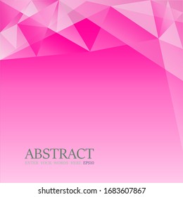 pink poligon gradient transparent triangles abstract background  vector 