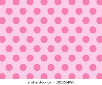 Pink Polka Dot Background