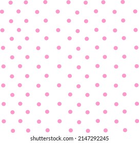 Pink Polka Dot Fabric Abstract Pattern Background Vector