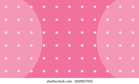 pink polka dot fabric background