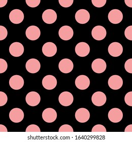 Pink polka dot pattern