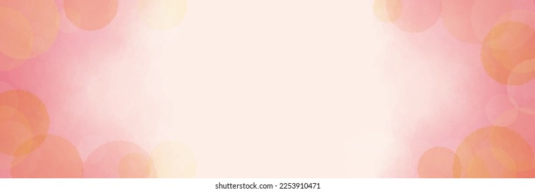 Pink Polka Dot Watercolor Background