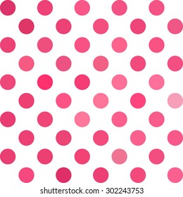 Pink Polka Dots Background, Creative Design Templates