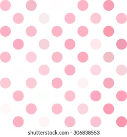 Pink Polka Dots Background, Creative Design Templates