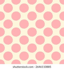 pink polka dots background, fabric pattern, gift wrapping paper, seamless pattern 