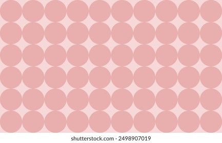 pink polka dots circle on pink background for backdrop and wallpaper template. repeat seamless style design for fabric printing