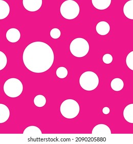 patrón de puntos de polka rosa. ilustración vectorial de punto de polka sin inconvenientes.