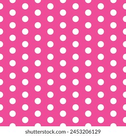 pink polka dots seamless pattern design