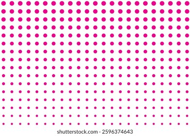 Pink Polka Seamless pattern. Hand drawn illustration. Variety colorful polka. Casual polka dot texture. Stylish doodle. EPS 10