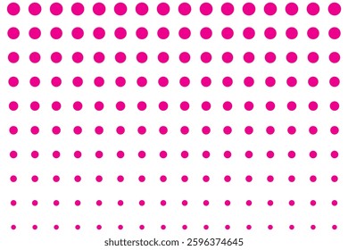 Pink Polka Seamless pattern. Hand drawn illustration. Variety colorful polka. Casual polka dot texture. Stylish doodle. EPS 10