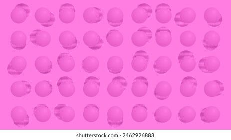 Pink polkadot background gradient design