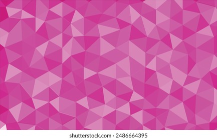 Imagen de Vector de fondo de polígono rosa en Adobe Illustrator