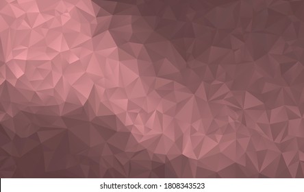 Fondo poligonal rosado. Ilustración vectorial. 
